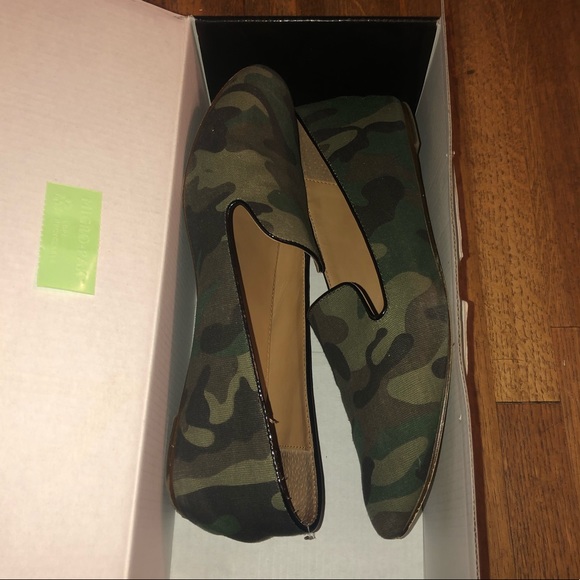 J. CREW Addie Camo Smoking Loafers - Picture 2 of 4